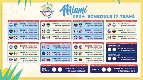 caribbean world series 2024 schedule